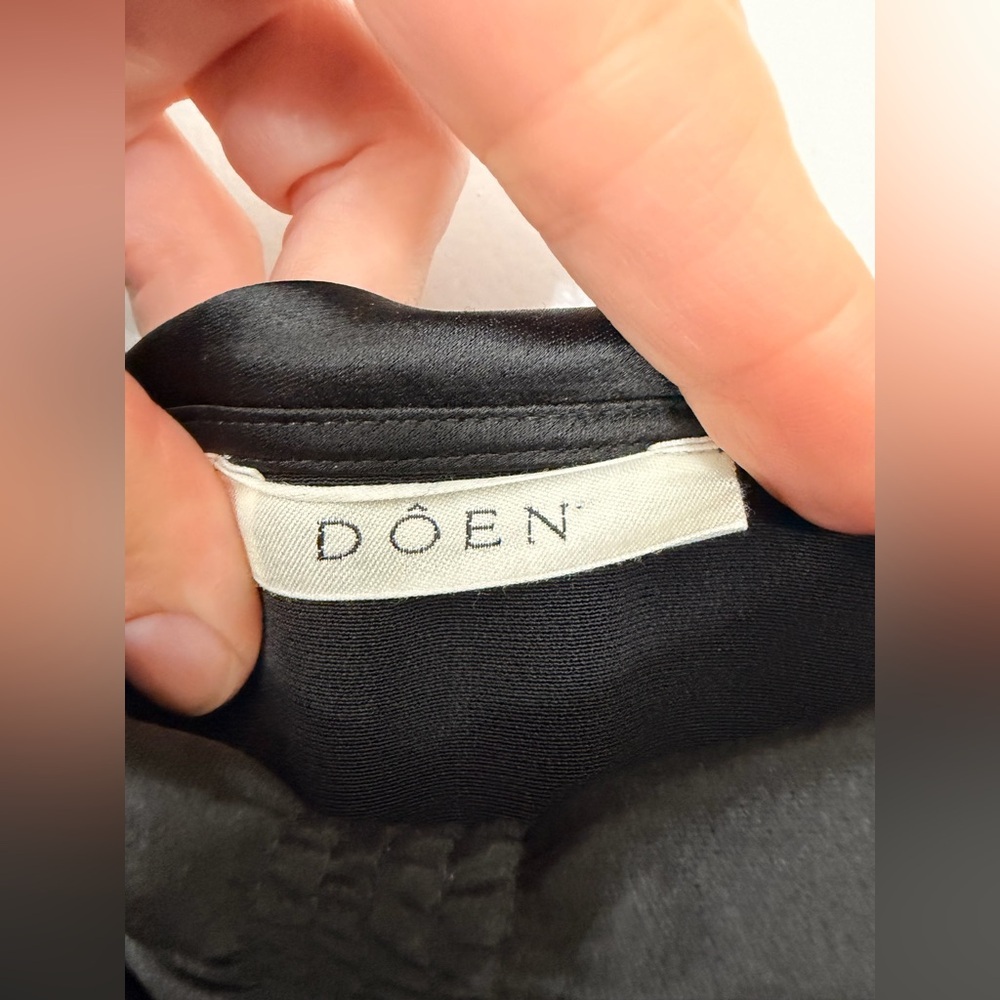DOEN Donetta Maxi Dress Black Size 8 - Picture 7 of 8